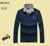 laine et soie pulls hugo boss longue manche collier fleurs blue